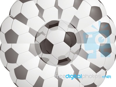 Art Football Abstract Stock Image