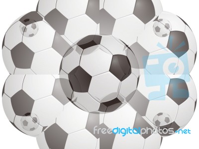 Art Football Abstract Stock Image