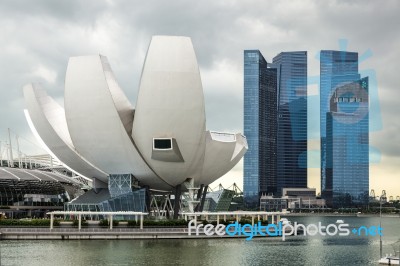 Art Science Museum Singapore Stock Photo