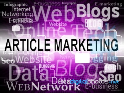 Article Marketing Means Search Engine And Articles Stock Image