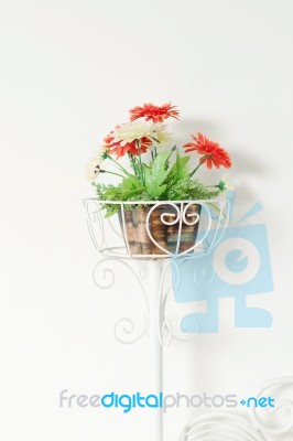 Artificial Flowers Stock Photo