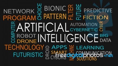 Artificial Intelligence Word Cloud Concept Stock Image - Royalty Free ...