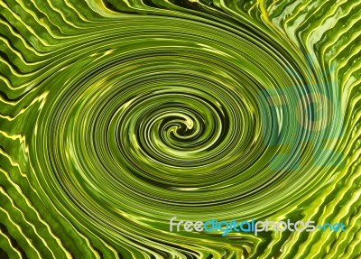 Artistic Green Coloured Background Made Of Palm Tree Leaves Stock Image