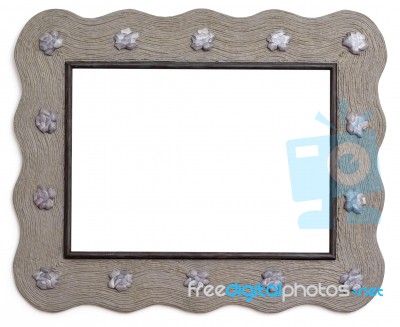 Artistic Wooden Frame Stock Photo