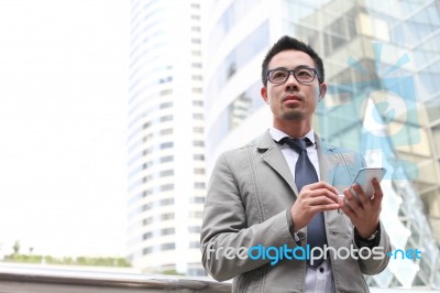 Asia Business Man Stock Photo