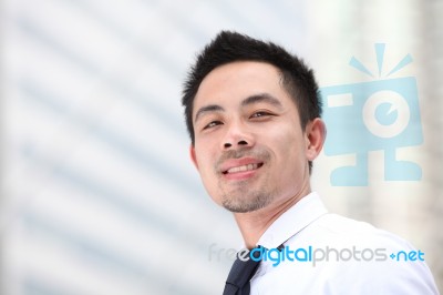 Asia Business Man Stock Photo