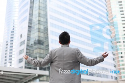 Asia Business Man Stock Photo