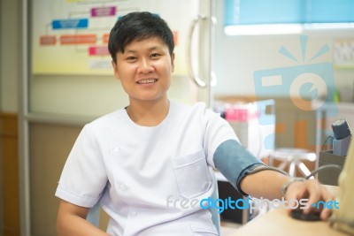 Asia Scientist Smiling Stock Photo