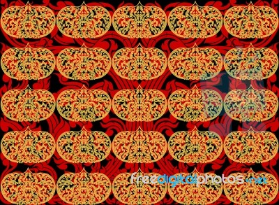 Asian Art Pattern Stock Image