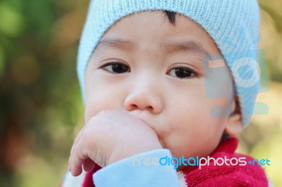 Asian Baby Stock Photo