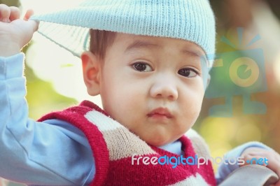 Asian Baby Stock Photo