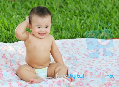 Asian Baby Stock Photo