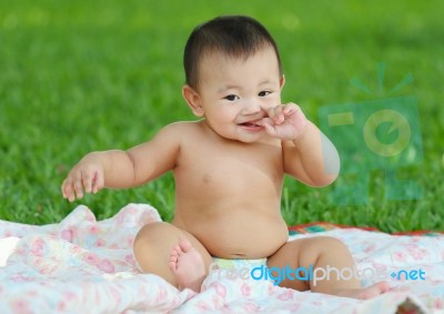 Asian Baby Stock Photo