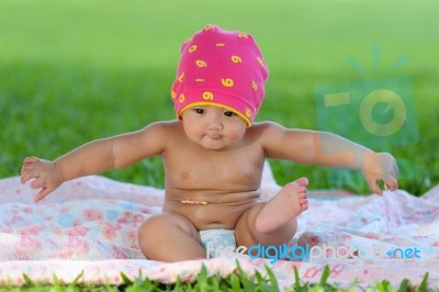 Asian Baby Stock Photo