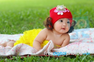 Asian Baby Stock Photo