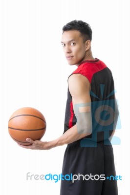 Asian Basketball Player Stock Photo