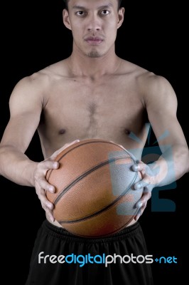 Asian Basketball Player Stock Photo