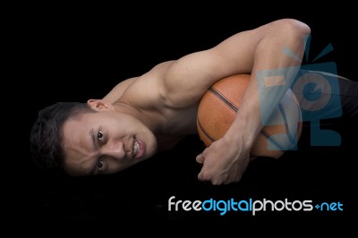 Asian  Basketball Player Stock Photo