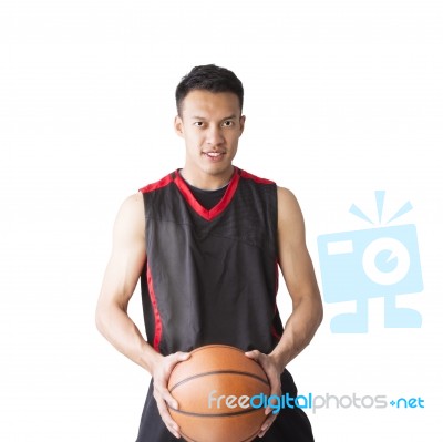 Asian Basketball Player Stock Photo