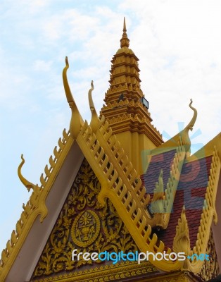 Asian Buddist Temple In Thailand Stock Photo