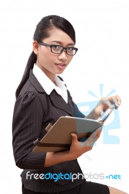 Asian Business Woman Stock Photo