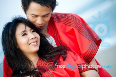 Asian Couple Stock Photo