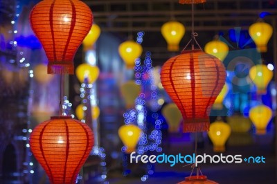 Asian Lanterns Stock Photo