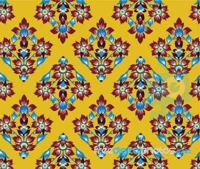 Asian Tradition Art Pattern Stock Image