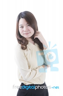 Asian Woman Business Stock Photo