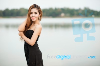 Asian Woman Portrait Photography Stock Photo