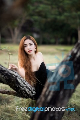 Asian Woman Portrait Photography Stock Photo