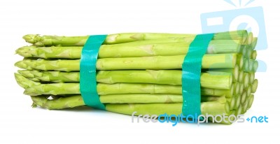 Asparagus Isolated On The White Background Stock Photo