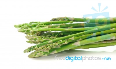 Asparagus Isolated On White Background Stock Photo