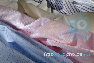 Assortment Fabric Stock Photo