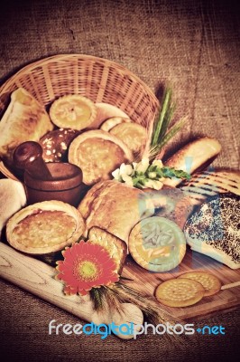 Assortment Of Bakery Products Stock Photo