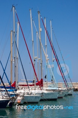 Assortment Of Boats In The Marina At Latchi Cyprus Stock Photo