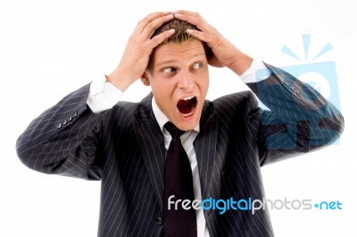 Astonished Professional Person Stock Photo