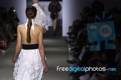 Athens Xclusive Designers Week Fashio Catwalk Stock Photo