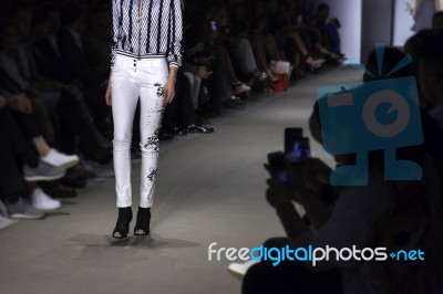 Athens Xclusive Designers Week Fashio Catwalk Stock Photo