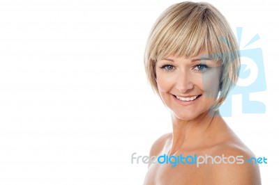 Attractive Middle Aged Bared Woman Stock Photo