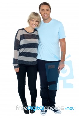 Attractive Middle Aged Love Couple Stock Photo