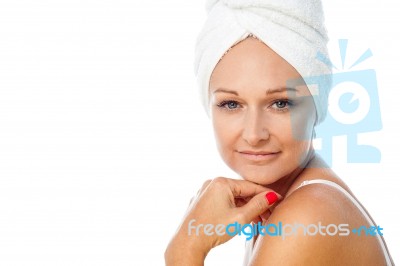 Attractive Pretty Caucasian Model Stock Photo