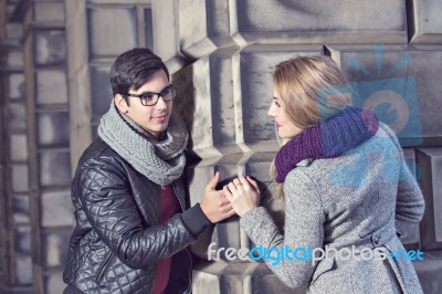 Attractive Young Couple In Love Stock Photo