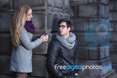 Attractive Young Couple In Love Stock Photo