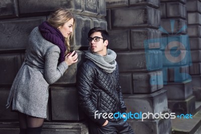 Attractive Young Couple In Love Stock Photo