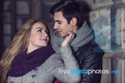 Attractive Young Couple In Love Stock Photo