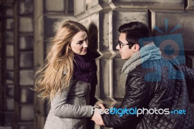 Attractive Young Couple In Love Stock Photo