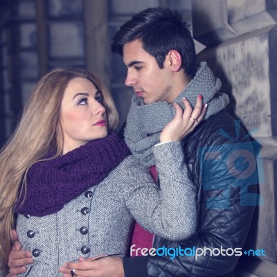 Attractive Young Couple In Love Stock Photo