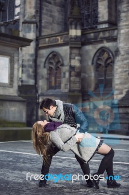 Attractive Young Couple In Love Stock Photo