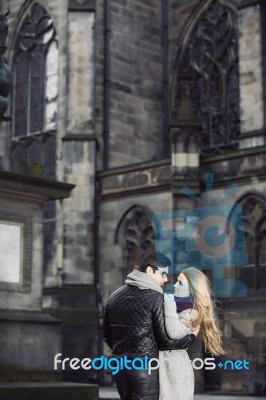 Attractive Young Couple In Love Stock Photo